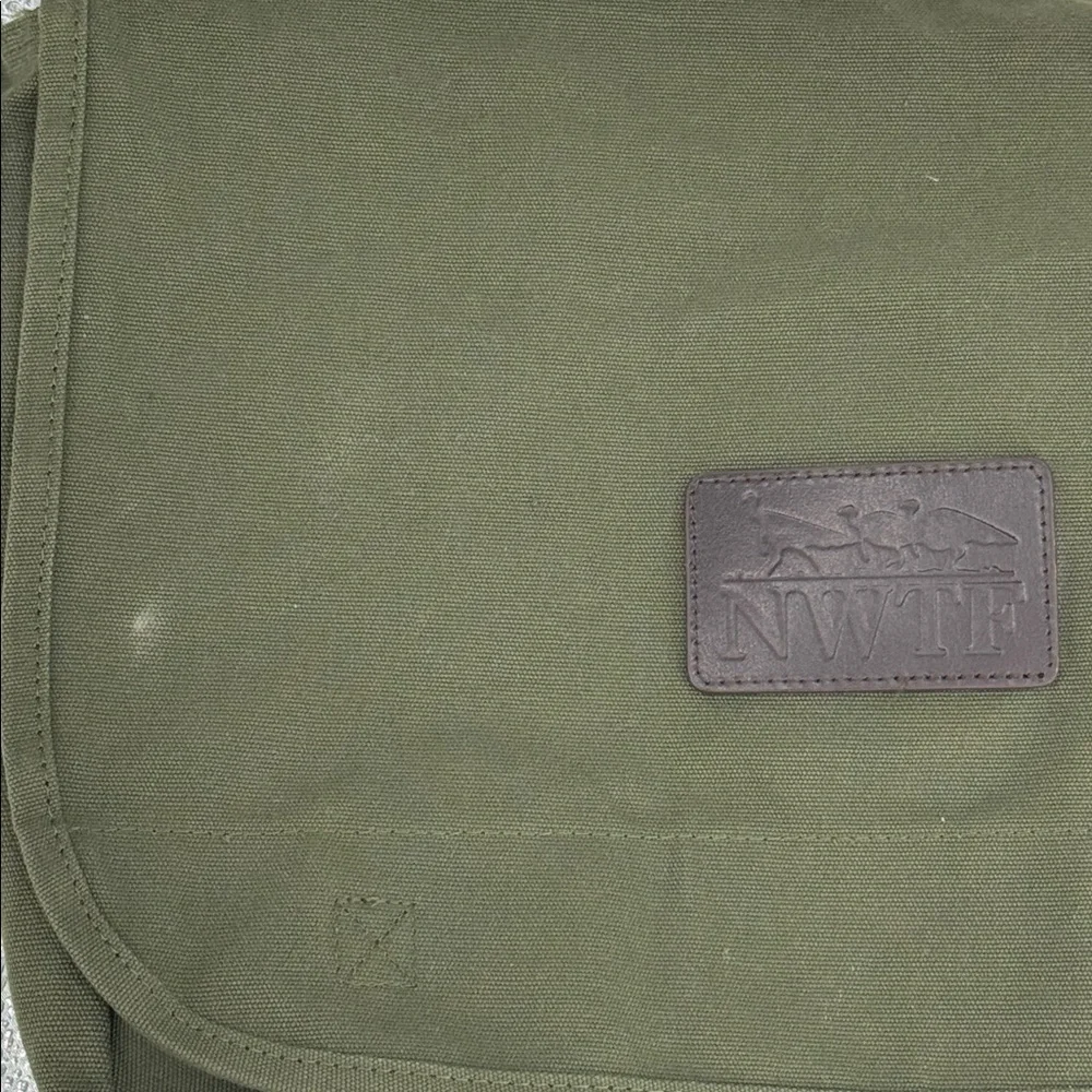 Boyt NWTF Canvas Shoulder Messenger Bag Army Green Hunting Travel